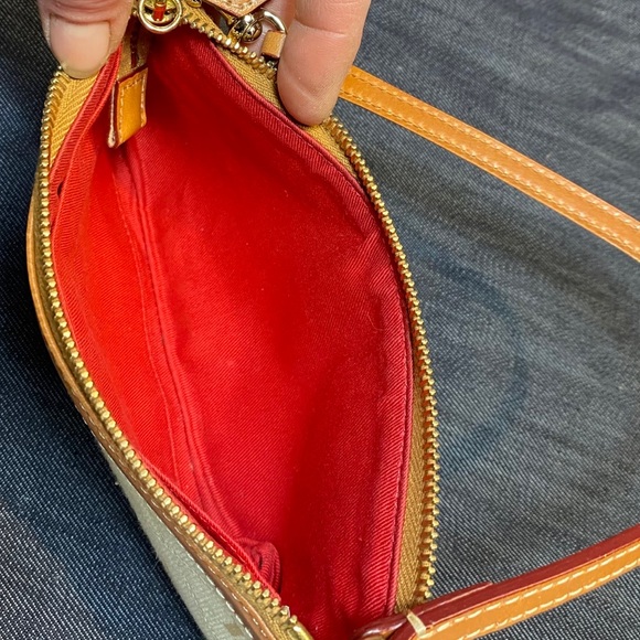Dooney & Bourke Signature Logo Textile Wristlet - Picture 9 of 12